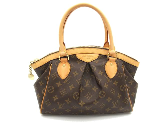 Louis Vuitton Tivoli PM Handtasche Braun Monogramm Lackleder  ref.1536242