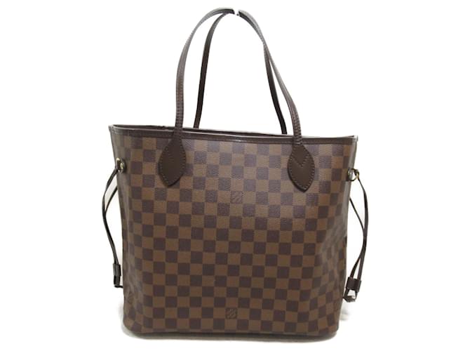 Louis Vuitton Neverfull MM Tote Bag Braun Damier ebene Leinwand  ref.1536246