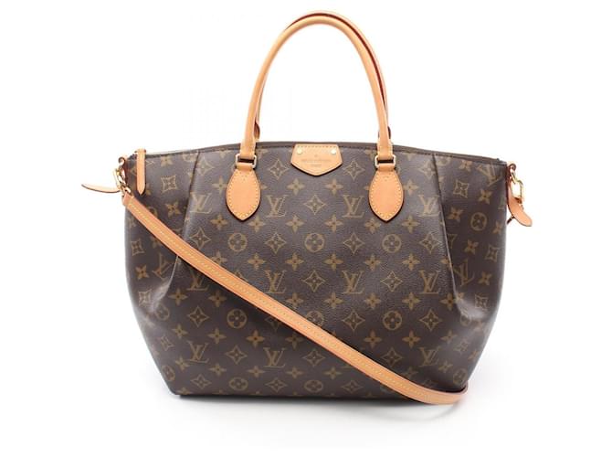 Sac à main Louis Vuitton Turen GM Cuir vernis Marron Monogramme  ref.1536249