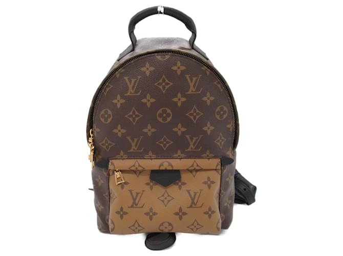 Sac à dos Palm Springs Louis Vuitton Toile Marron  ref.1536302