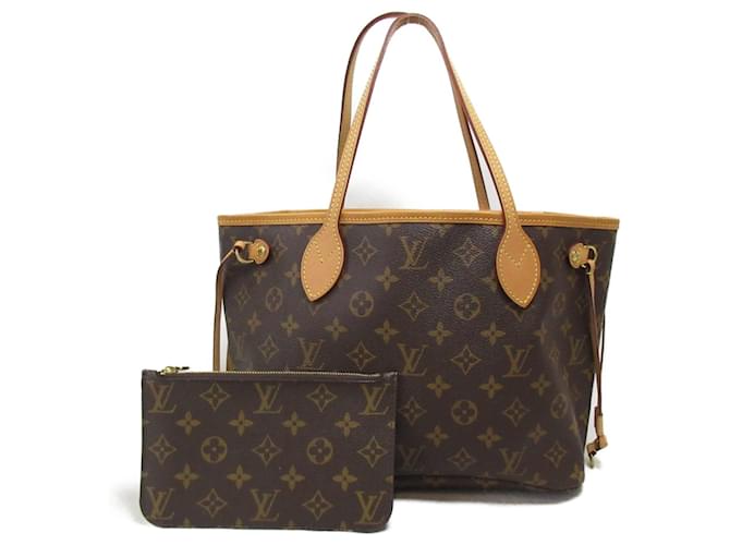 Sac à main Louis Vuitton Neverfull PM Toile Marron Fuschia  ref.1536303