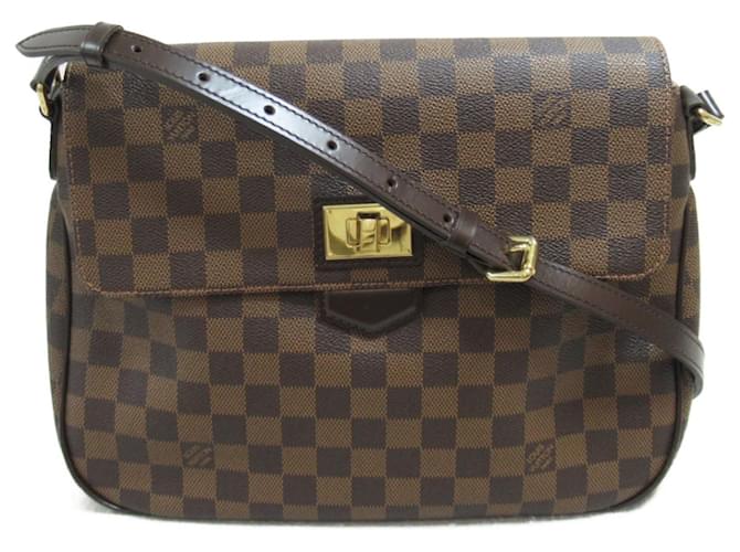 Louis Vuitton Busas Roseberry Shoulder Bag Brown Cloth Plastic  ref.1536325