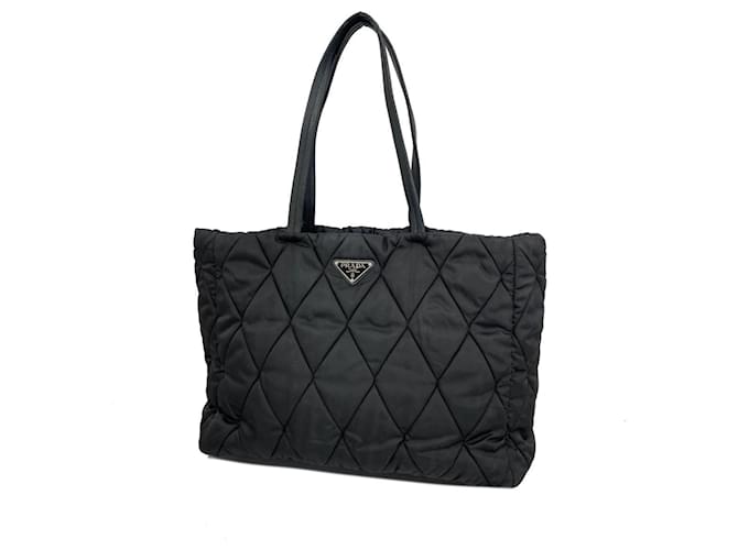 Tote Sac fourre-tout en nylon noir Prada  ref.1536332