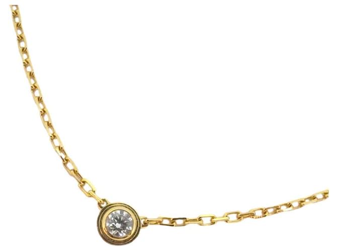 Cartier-Diamant-Halskette aus 18K Gelbgold Gelbes Gold  ref.1536360