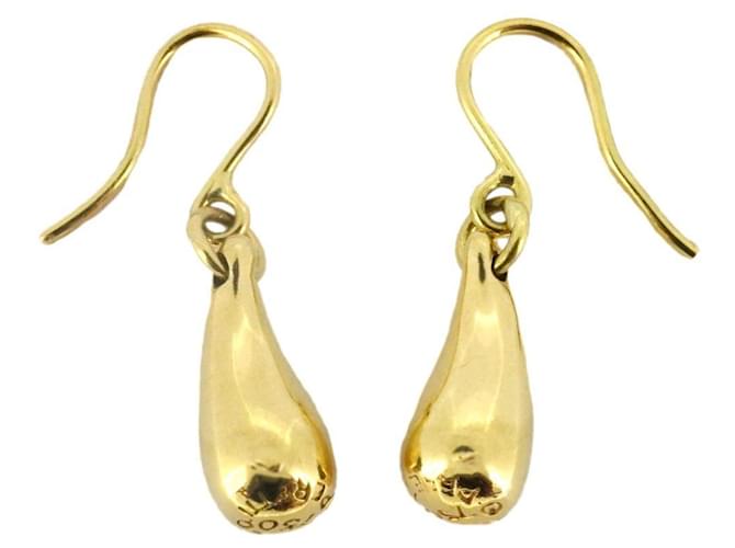 Tiffany & Co Tiffany 18K Yellow Gold Teardrop Stud Earrings  ref.1536370