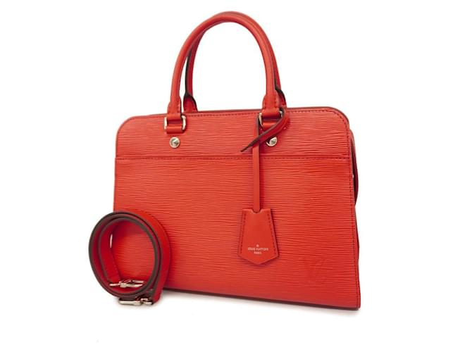 Louis Vuitton Epi Vaneau MM Handbag Red  ref.1536372