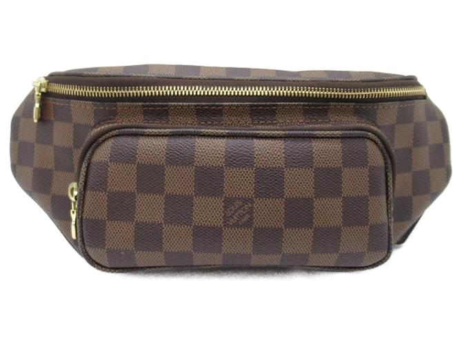 Louis Vuitton Damier Canvas Fanny Pack Brown Damier ebene Cloth ref.1536402 Joli Closet