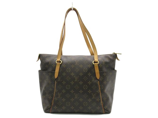 Louis Vuitton Totally MM Tote Bag Brown Monogram Cloth  ref.1536424