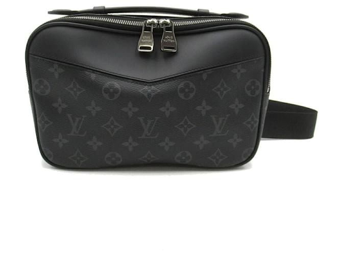 Louis Vuitton Monogram Eclipse Fanny Pack Black Cloth  ref.1536431