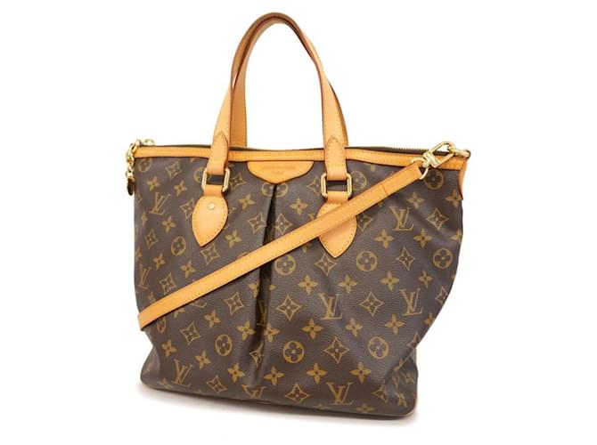 Bolso Louis Vuitton Monogram Palermo PM Castaño  ref.1536450