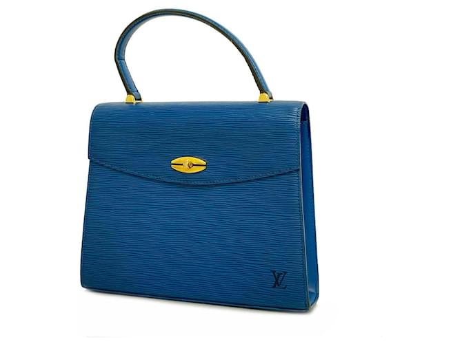 Louis Vuitton Epi Malesherbes Handtasche Blau  ref.1536452