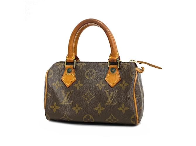 Sac à main Speedy Monogram Louis Vuitton Marron  ref.1536457