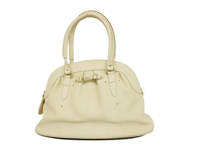 Christian Dior Handtasche aus weißem Leder  ref.1536459