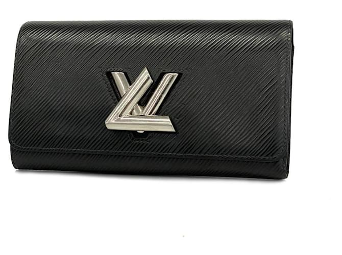 Louis Vuitton Epi Portefeuille Twist Long Wallet Black  ref.1536475