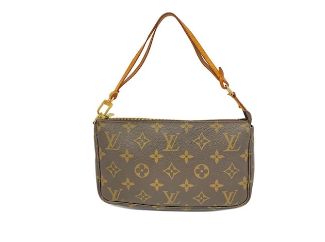 Monogramm Pochette Accessoires Louis Vuitton Braun  ref.1536527