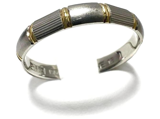 Céline Anello in platino e oro giallo per uomo CELINE Argento