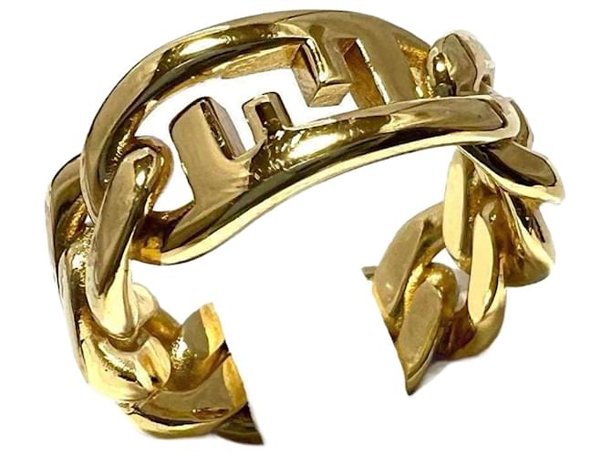 Anillo Orlock para mujeres FENDI Dorado Metal  ref.1536589