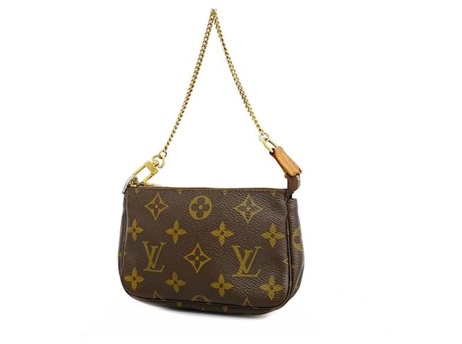 Monogramm Pochette Accessoires Louis Vuitton Braun  ref.1536631