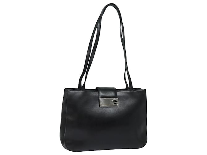 Bolsa de ombro de couro preto GIVENCHY Auth bs15809  ref.1536649