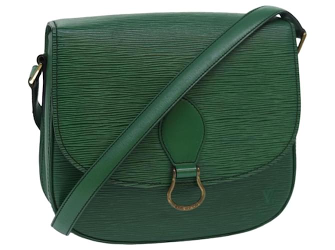 LOUIS VUITTON Epi Saint Cloud GM Bolso de Hombro Verde M52194 LV Auth 81536 Cuero  ref.1536690