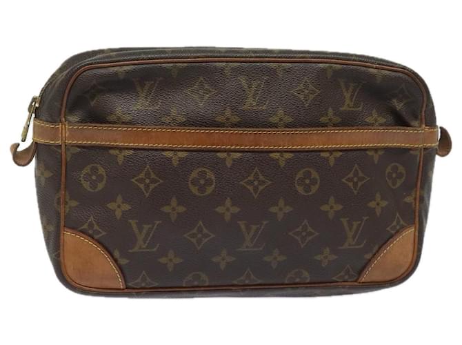 LOUIS VUITTON Monogram Compiegne 28 Bolsa Clutch M51845 LV Auth yk13555 Monograma Lienzo  ref.1536696