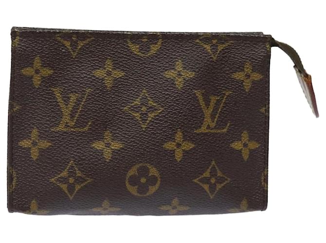 LOUIS VUITTON Monogram Poche Toilette 15 Pouch M47546 LV Auth 82470 Monograma Lona  ref.1536701