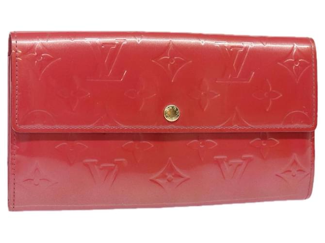 LOUIS VUITTON Vernis Portefeiulle Sarah Wallet Fran Boise M9140F LV Auth 81228 Patent leather  ref.1536726