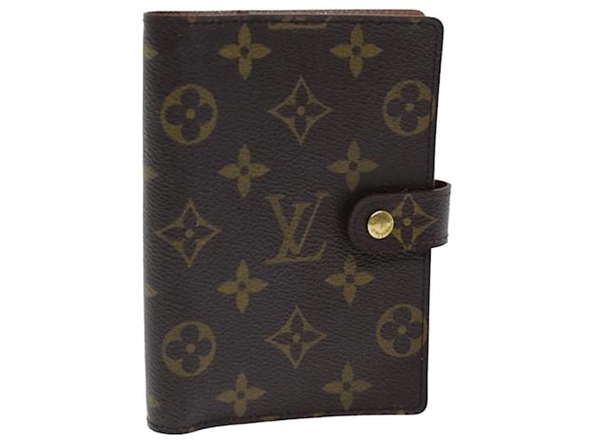 LOUIS VUITTON Monogram Agenda PM Day Planner Cover R20005 LV Auth yk13522 Cloth  ref.1536731