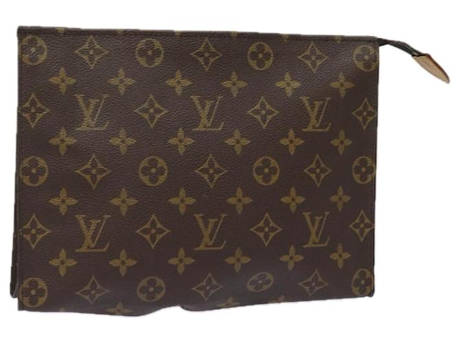 LOUIS VUITTON Monogram Poche Toilette 26 Pouch M47542 LV Auth 82058 Cloth  ref.1536776