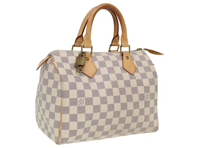 LOUIS VUITTON Handtasche Speedy 25 Damier Azur N41534 LV Auth 80701  ref.1536807