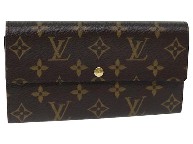 LOUIS VUITTON Monogram Portefeuille Sarah Long Wallet M60531 LV Auth yk13519A Monograma Lona  ref.1536853