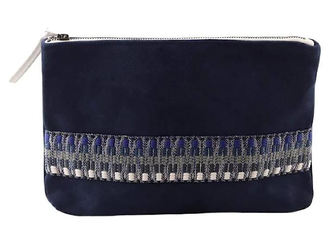 Autre Marque Pochette en daim Bleu ref.1536867 Joli Closet