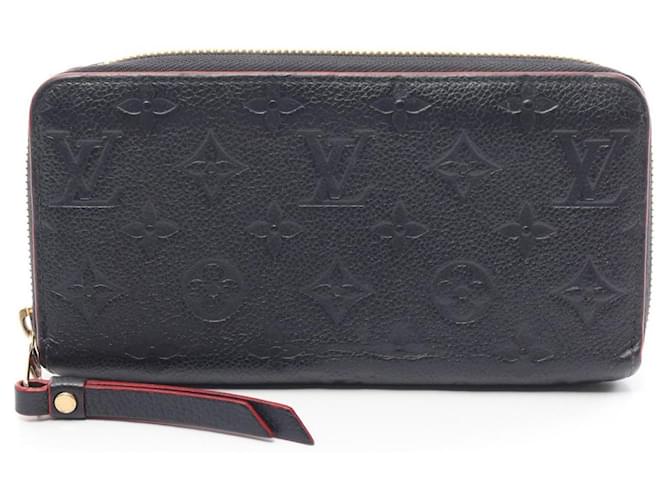 Carteira longa Monogram Empreinte Louis Vuitton Vermelho Azul marinho Lona  ref.1536894