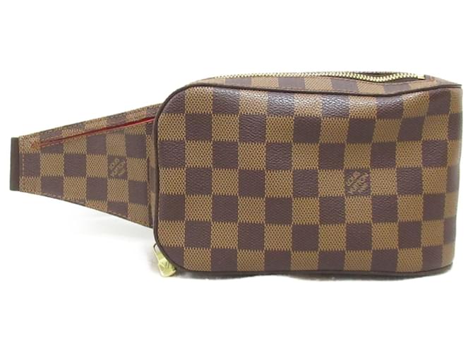 Bolso de cintura Geronimos Louis Vuitton Castaño Damier ebene Lienzo  ref.1536900