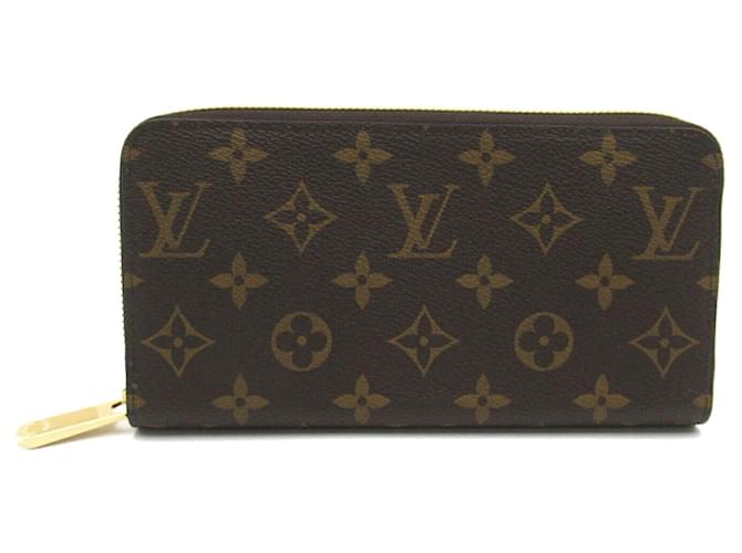 Carteira Zippy Monogram Louis Vuitton Marrom Lona  ref.1536901