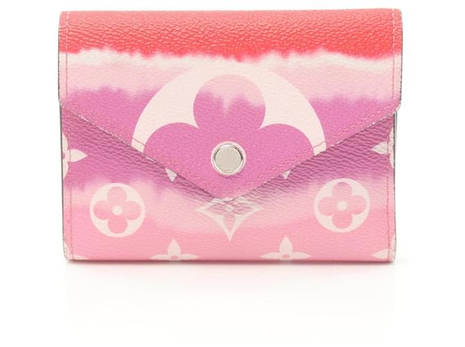 Carteira Victorine Tri-fold Louis Vuitton Vermelho Multicor Lona  ref.1536919