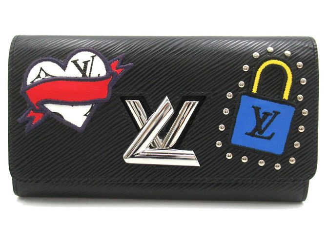 Louis Vuitton Epi Leather Long Wallet Black