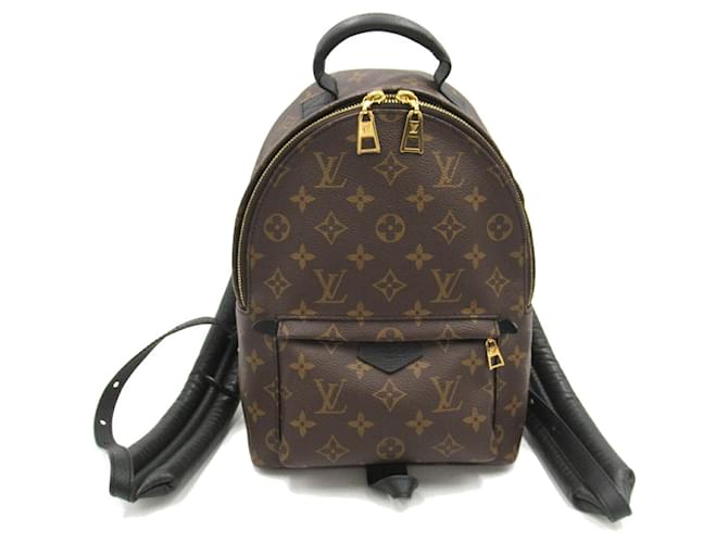 Mochila Palm Springs PM da Louis Vuitton Marrom Monograma Couro envernizado  ref.1536967