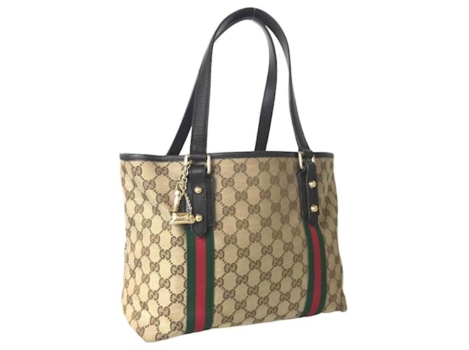 Sac à main Gucci Sherry Line Toile Beige  ref.1537049