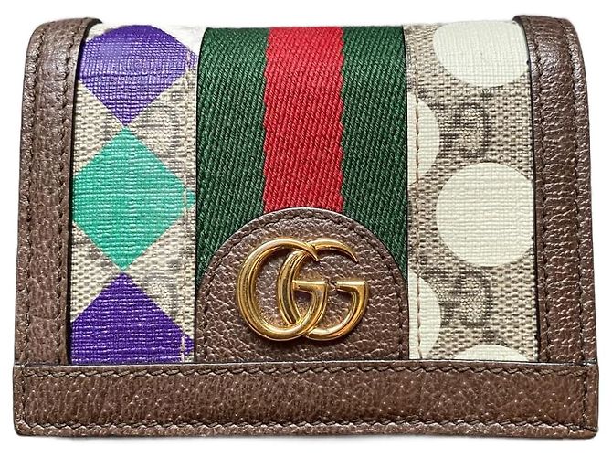 Gucci Centum Ophidia Wallet GG Supreme Canvas Multicolore Multiple colors