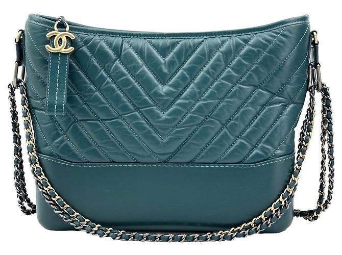 Bolso Chanel Gabrielle de piel verde