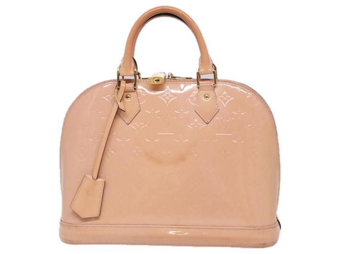 Louis Vuitton Alma Rosa Couro envernizado  ref.1537360