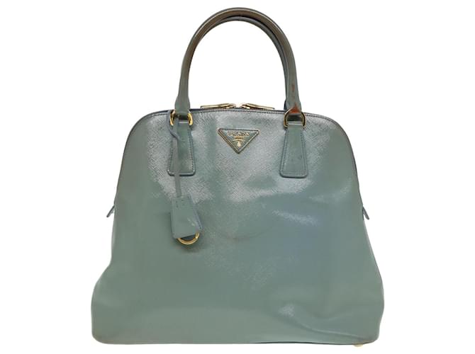 Prada Saffiano Azul Cuero  ref.1537414