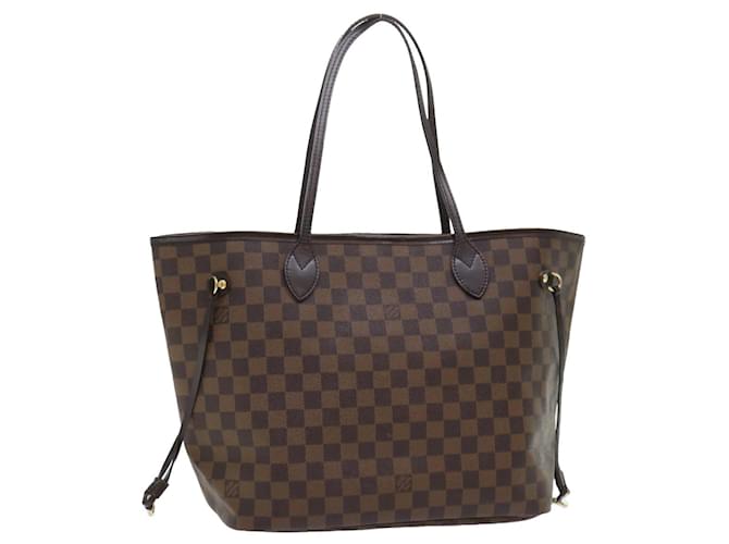 LOUIS VUITTON Neverfull MM Tote Marrom Lona  ref.1537428