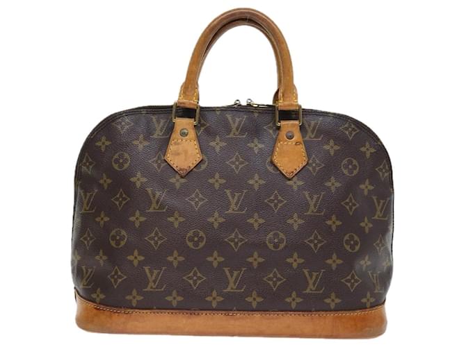 Borsa Alma di LOUIS VUITTON Marrone Tela  ref.1537458