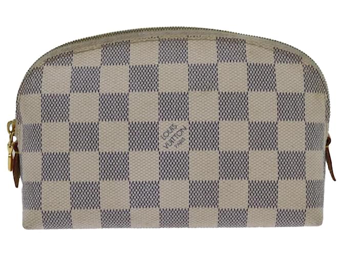 LOUIS VUITTON Cosmetic pouch Clutch Bag White Cloth  ref.1537499