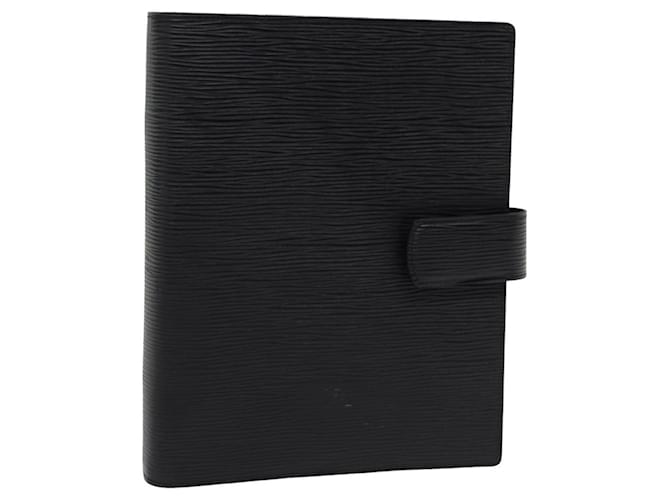 Capa de agenda LOUIS VUITTON Preto Couro  ref.1537537