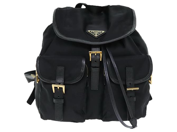 Mochila ReNylon PRADA Negro  ref.1537603