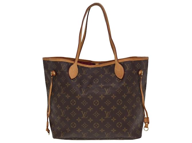 LOUIS VUITTON Neverfull MM Tote Brown Cloth  ref.1537638