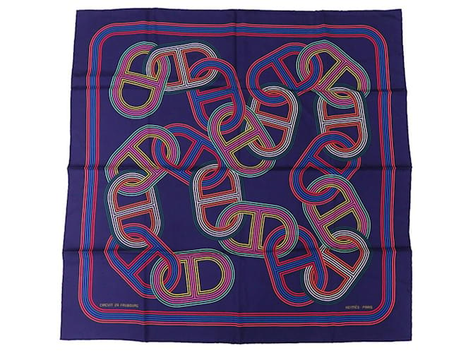 Hermès Hermes Carre 90 CIRCUIT 24 FAUBOURG Silk Scarf Multiple colors  ref.1537837